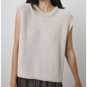 Velvet by Graham & Spencer Cream Knit Tank Top